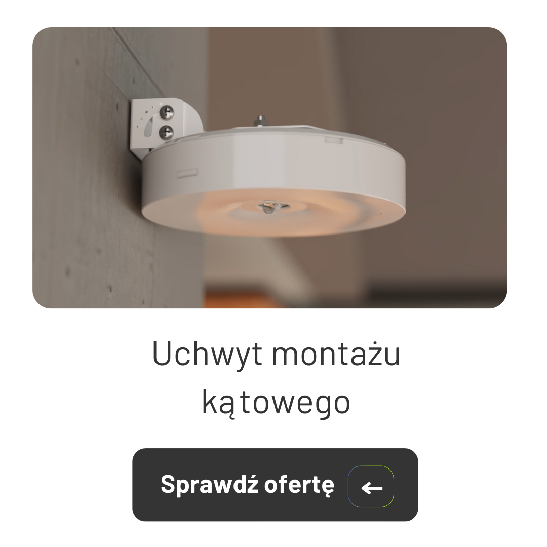 Uchwyt kątowy — przykład montażu oprawy STARLET ROUND